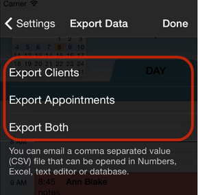 Rendezvous Settings screen